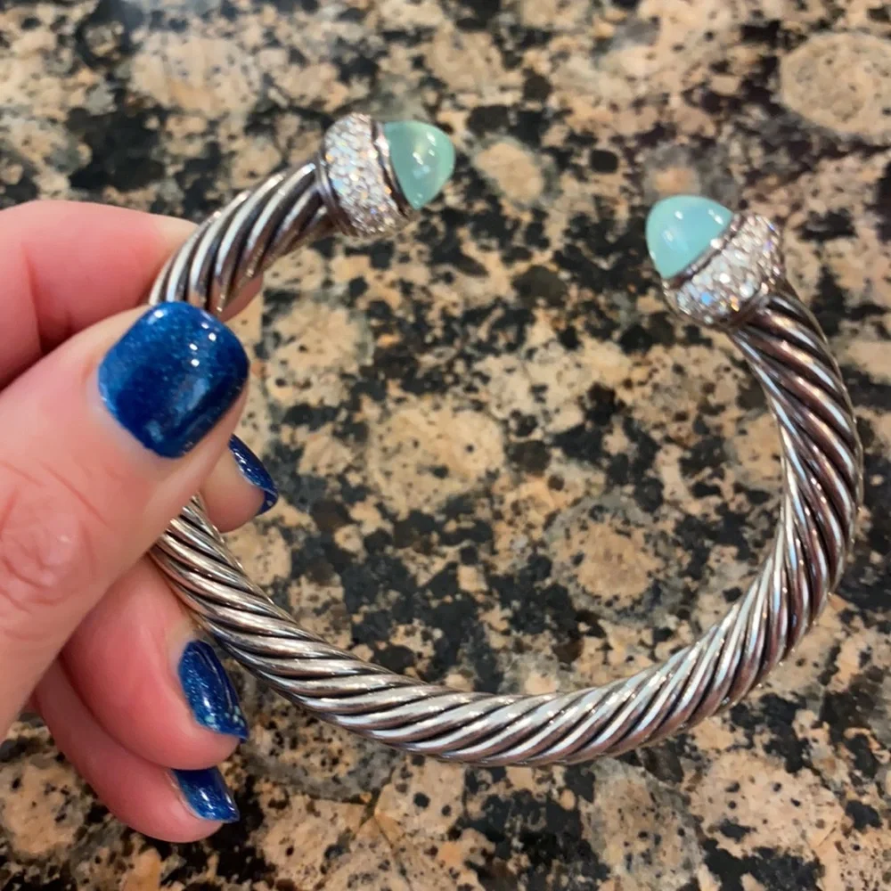 DAVID YURMAN ✨🩵HP🩵✨ 7mm Cable Cuff - Authentic - Picture 12 of 16